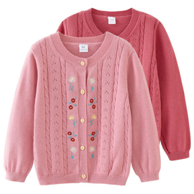 Children's Sweater Knitted Cardigan Embroidered Coat Communion