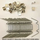 Greenhouse Spare Parts Glass Glazing Clips W + Z or Mixed Pack Glass Fixing Clip