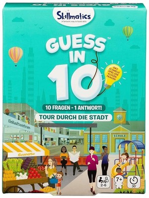 Skillmatics Guess in 10 Stadt Quizspiel Kinder ab 7 J. 2-6 Spieler