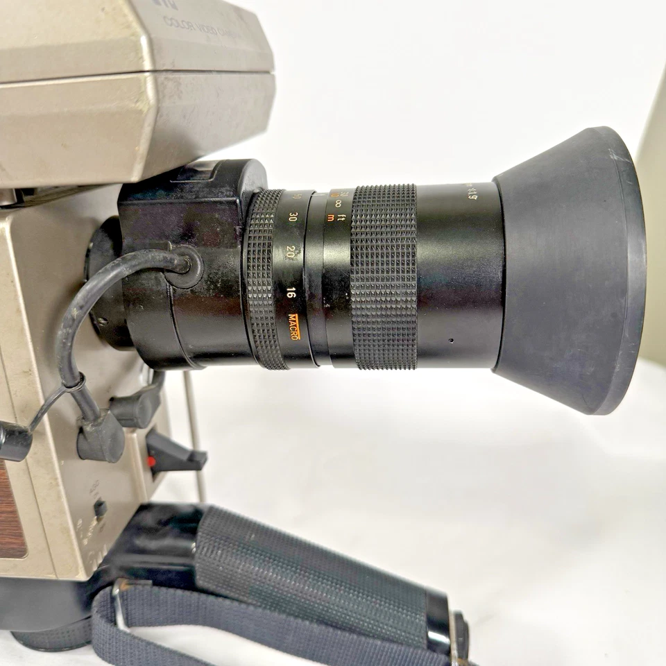 Cámara de video a color JVC CV-0001 CV-F503 MFG 1980 con lente zoom de TV Canon 155193 Foto 2 de 4