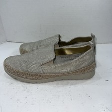 The Flexx Chappie Slip On Sneaker Womens Flats Gold Sz 7.5