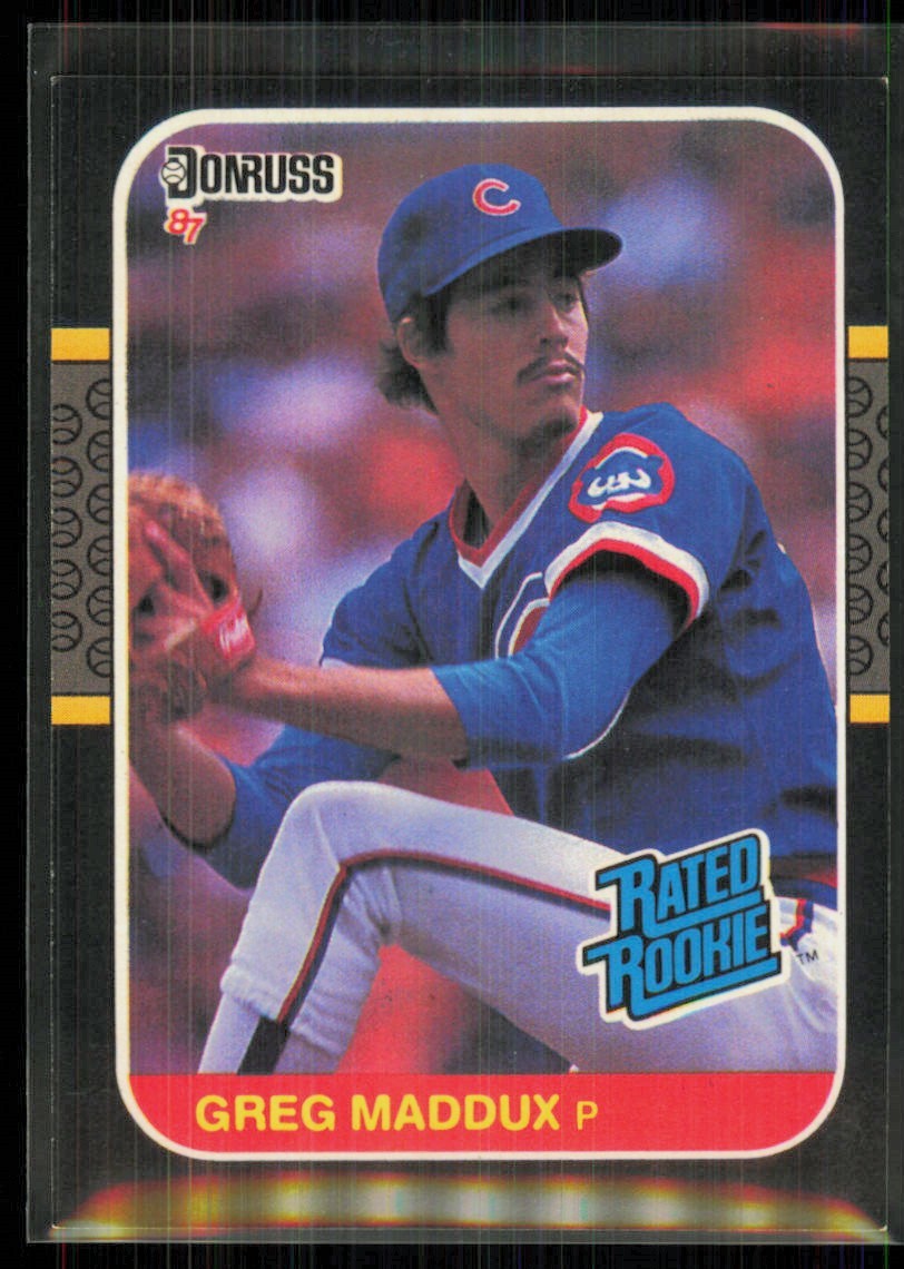 1987 Donruss Rated Rookie Greg Maddux Chicago Cubs #36