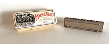 M. Hohner Marine Band 1896 Harmonica Key G A440 Germany w/ Box  Directions