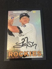 2016 Topps Heritage High Number Black Rookie Refractor #THC-707 Trevor Story /67