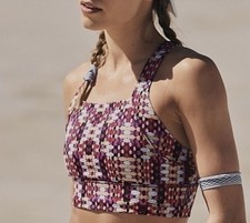 FREE PEOPLE MOVEMENT In Your Corner Sports Bra Women S Multicolor Geometric Yoga