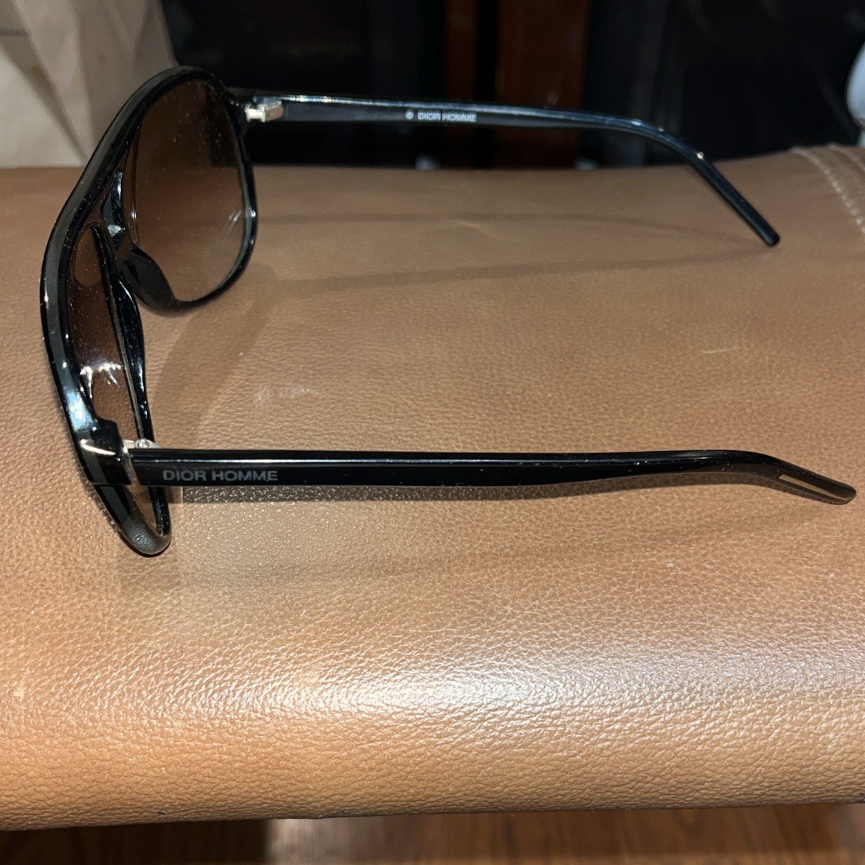 Dior Homme Sunglasses Black Tie 88/S Brown Gradient Lenses image 5