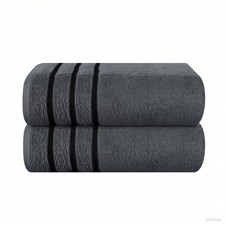 2 Pack 28x55 Inch Cotton Bath Towels, Lightweight Quick Dry Oversized Towel Set