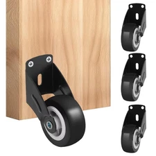 Small Gate Wheel,Wooden Gate Wheel,Anti-Sag Door Bottom Support Wheels,Solvin...