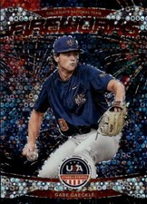 2026 Panini Stars & Stripes Prizm USA Baseball Gabe Gaeckle #4 Fireworks Disco