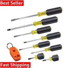 Klein 9-Piece Screwdriver Set with Magnetizer/Demagnetizer – Professional Qua...