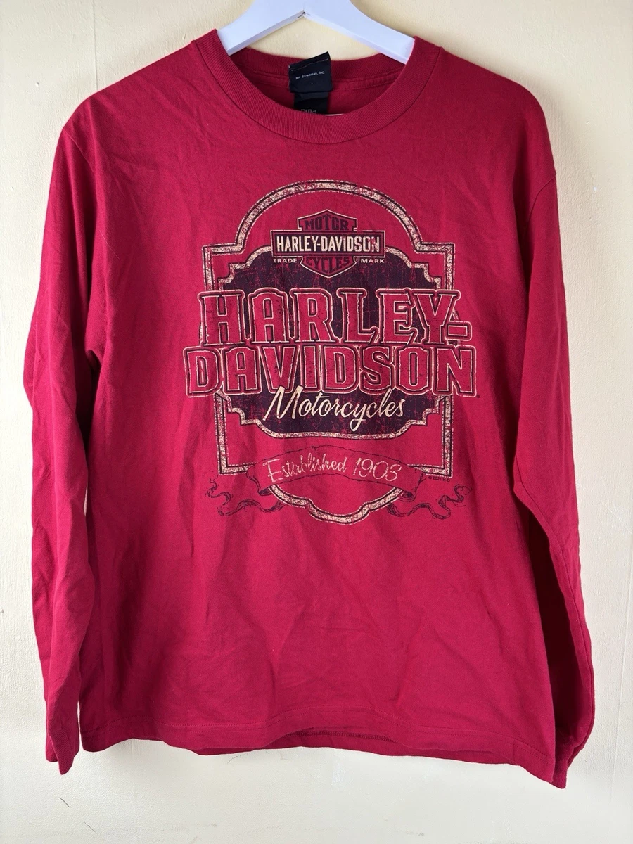 Harley-Davidson Men's Shirt, Heritage HD Script Long Sleeve