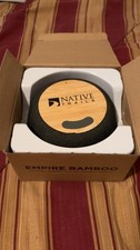 Native Trails Empire Bamboo Wireless Speaker 1200mAh Wireless Charger Black