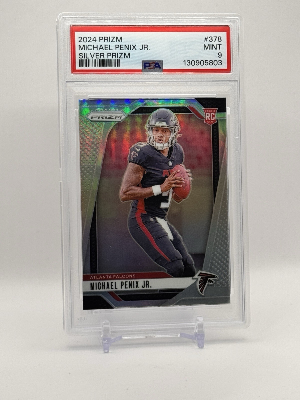 2024 PANINI PRIZM SILVER MICHAEL PENIX JR. ROOKIE RC PSA 9 #378