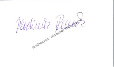 Original Autogramm Vladimir Remek Astronaut und Botschafter  /// Autograp 306115