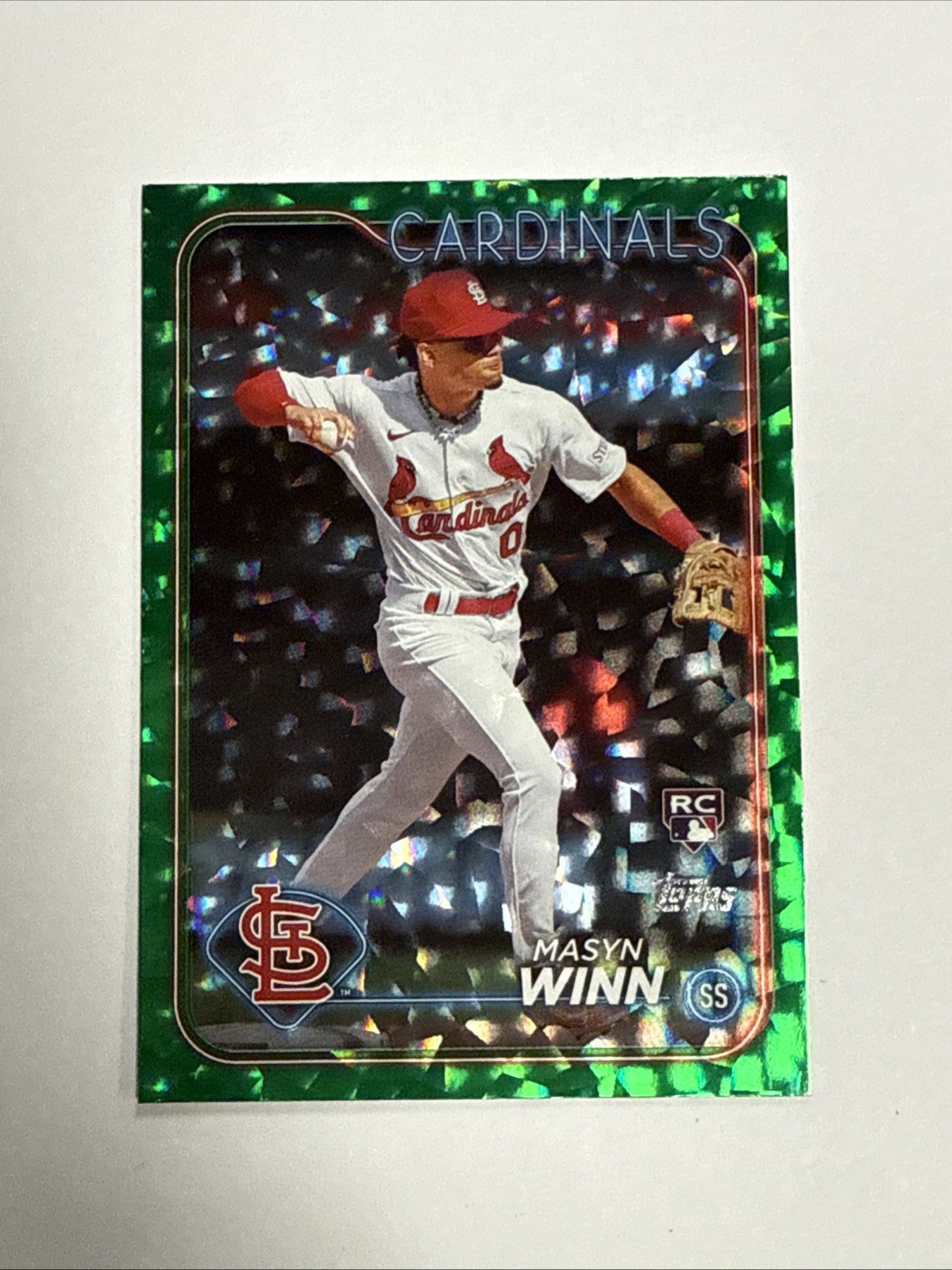 2024 Topps Masyn Winn #480 RC Green Foil /499 Rookie Cardinals St Louis