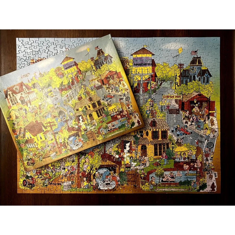 1977 Springbok Pops-Town 500 Pc Jigsaw Puzzle Complete Martin Very Good - Image 4 of 4