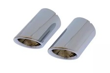 Genuine Volkswagen Exhaust Tips - Polished Metal 5c6-071-911