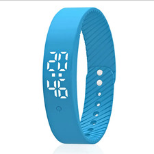 Fitness Tracker Watch No App Pedometer Sleep Monitor Calorie Counter IPX5 Blue
