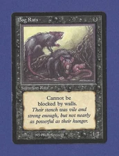 1994 Magic the Gathering - Bog Rats - Summon Rats - The Dark MTG