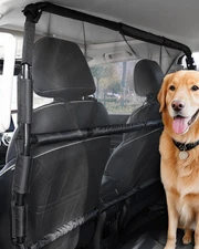 Dog Car Barrier 50" Wide Front Seats Installation Car Divider for Truck Vehicle