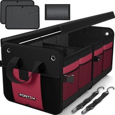 FORTEM Trunk Organizer For SUV Car and Storage, Standard 50L , Red