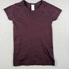 Athleta Momentum Seamless Tee Body skimming stretch Purple Athletic Size M