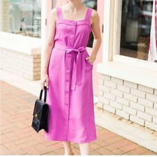 NWT Everlane Japanese GoWeave Picnic Midi Dress Pink Size 2 Sustainable
