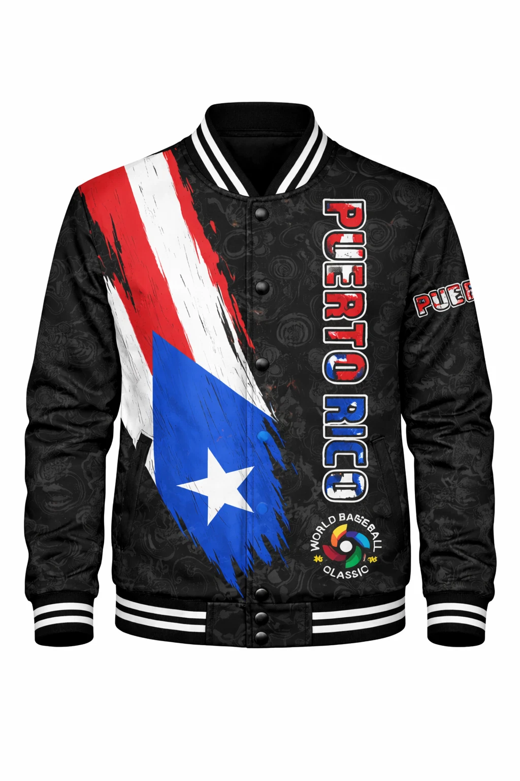 Personalized Name USA Team Baseball Jacket - All Over Print