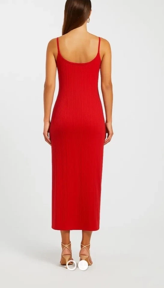Kookai Valley Singlet Dress Womens Size AU 6 Cherry Red Bodycon BNWT (D) - image 2 of 4