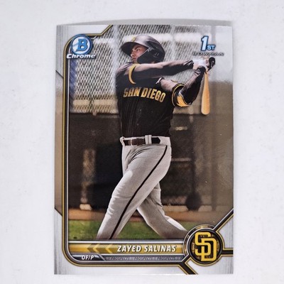 2022 Bowman Chrome #BCP-122 Zayed Salinas San Diego Padres 1st Bowman RC