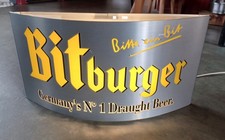 Bitburger Beer bar pub shelf light lamp sign original late 90s promotional