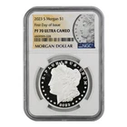 2023-S Morgan Dollar NGC PF-70 ULTRA CAMEO First Day of Issue