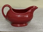 HOMER LAUGHLIN FIESTAWARE Scarlett Red Gravy Sauce Boat Server W/ Handle