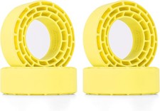 INJORA Silicone Rubber Inserts for 68-72mm 1.3" Tires, 4pcs Yellow Yellow