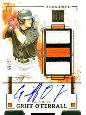 2025 Panini Impeccable - Elégance Jersey Autographs Griff O’Ferrall #EJA-GO /99