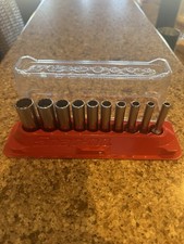 Snap-On 10 Piece 1/4” 12pt Deep Socket Set