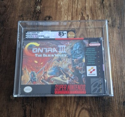 SUPER NINTENDO,SNES,CONTRA III:THE ALIEN WARS,1992,USA,sealed,VGA 85+,selten.