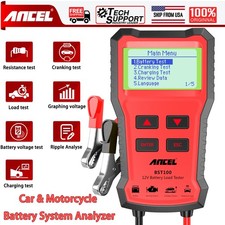 Automotive 12V Car Battery Load Tester Battery Cranking Charging Analyzer Tool