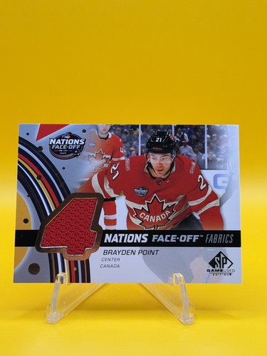 25-26 SP GAME USED 4 NATIONS FABRICS JERSEY USA BRAYDEN POINT 4N-BP