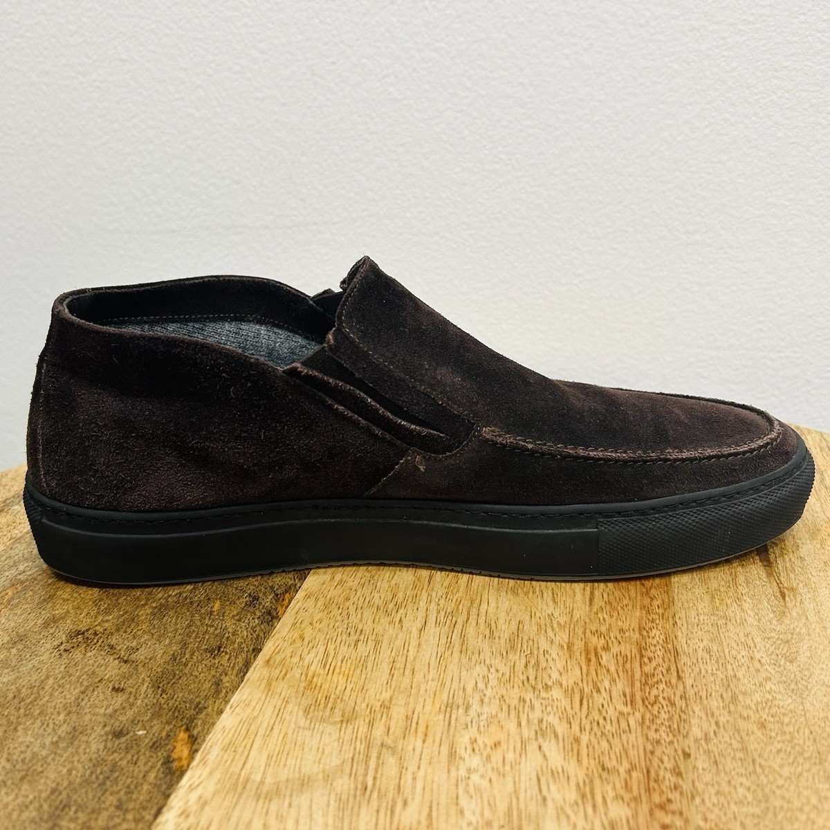 Corneliani Brown Suede Leather Slip On Loafers Shoes  Made in Italy Size 8 47 View 6