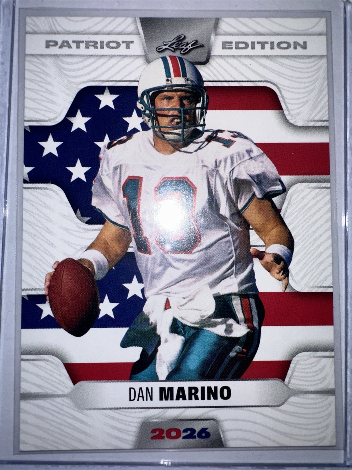 2026 Leaf Patriot Edition Dan Marino Miami Dolphins Football Card NM