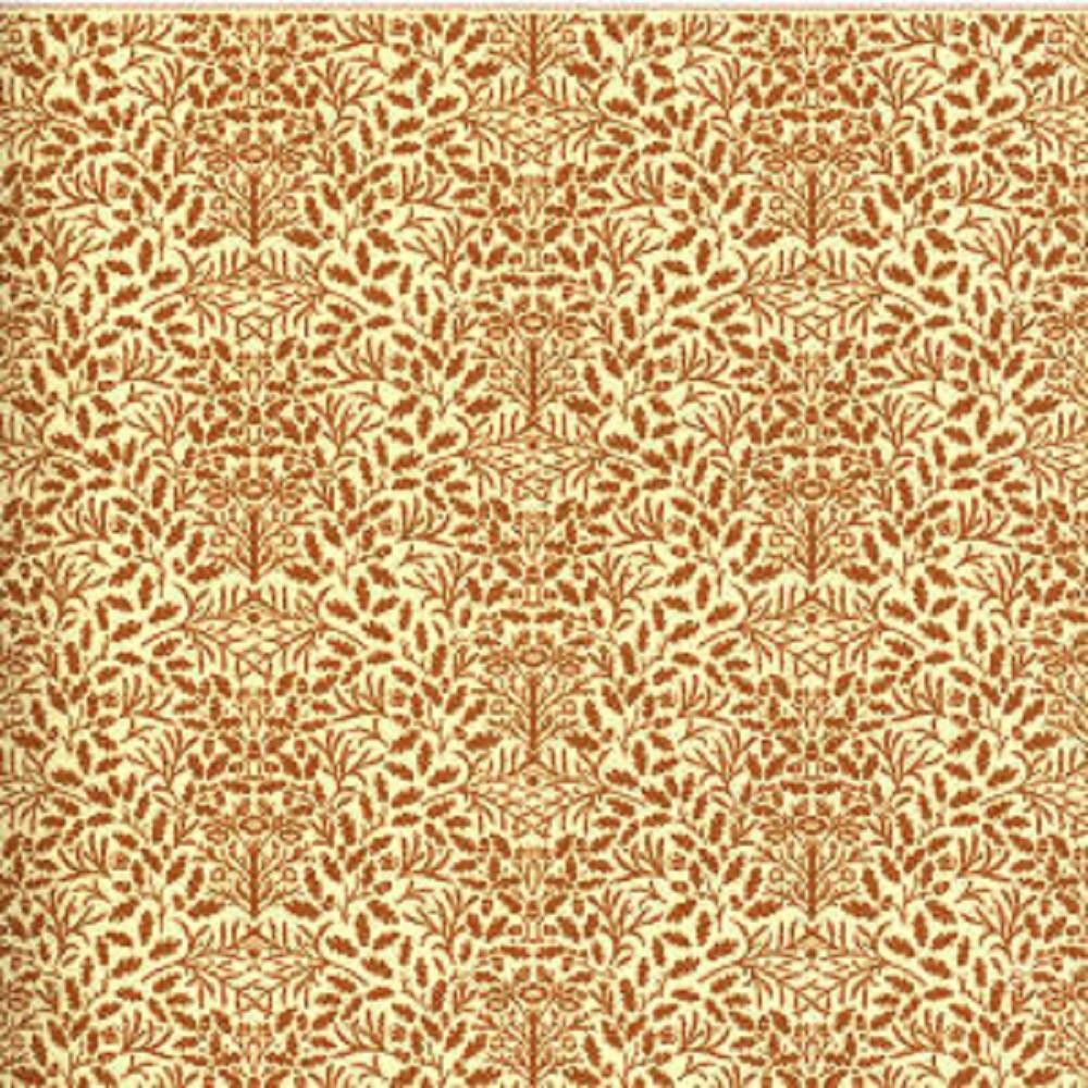 Dolls House William Morris Design Acorns Mini 1:24 Wallpaper Brown