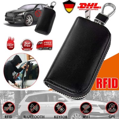 Keyless Go Schutz Autoschlüssel Tasche RFID Signal Blocker Schlüssel Hülle NEU