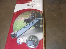 Gen 7 Pets Feather Lite 72'' Bi-Fold Full Pet Dog Ramp Gray Sandpaper G7072FL