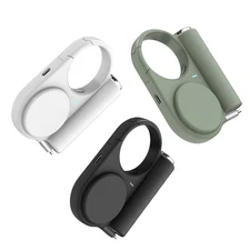 5000mAh Power Bank Retractable Lighting Type C for iPhone Android Fast Charge