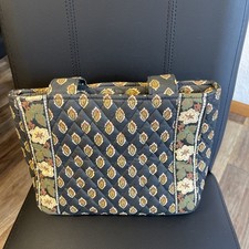 Maggi B Quilted  Hand Bag Carry Medium Black ...