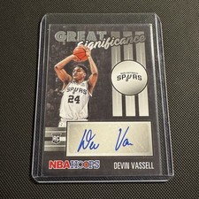 2020-21 Hoops Great Significance Devin Vassell RC Rookie AUTO