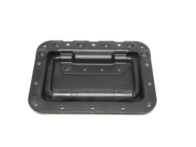 Penn-Elcom Case Cabinet Handle Black Recessed 7'' x 5''