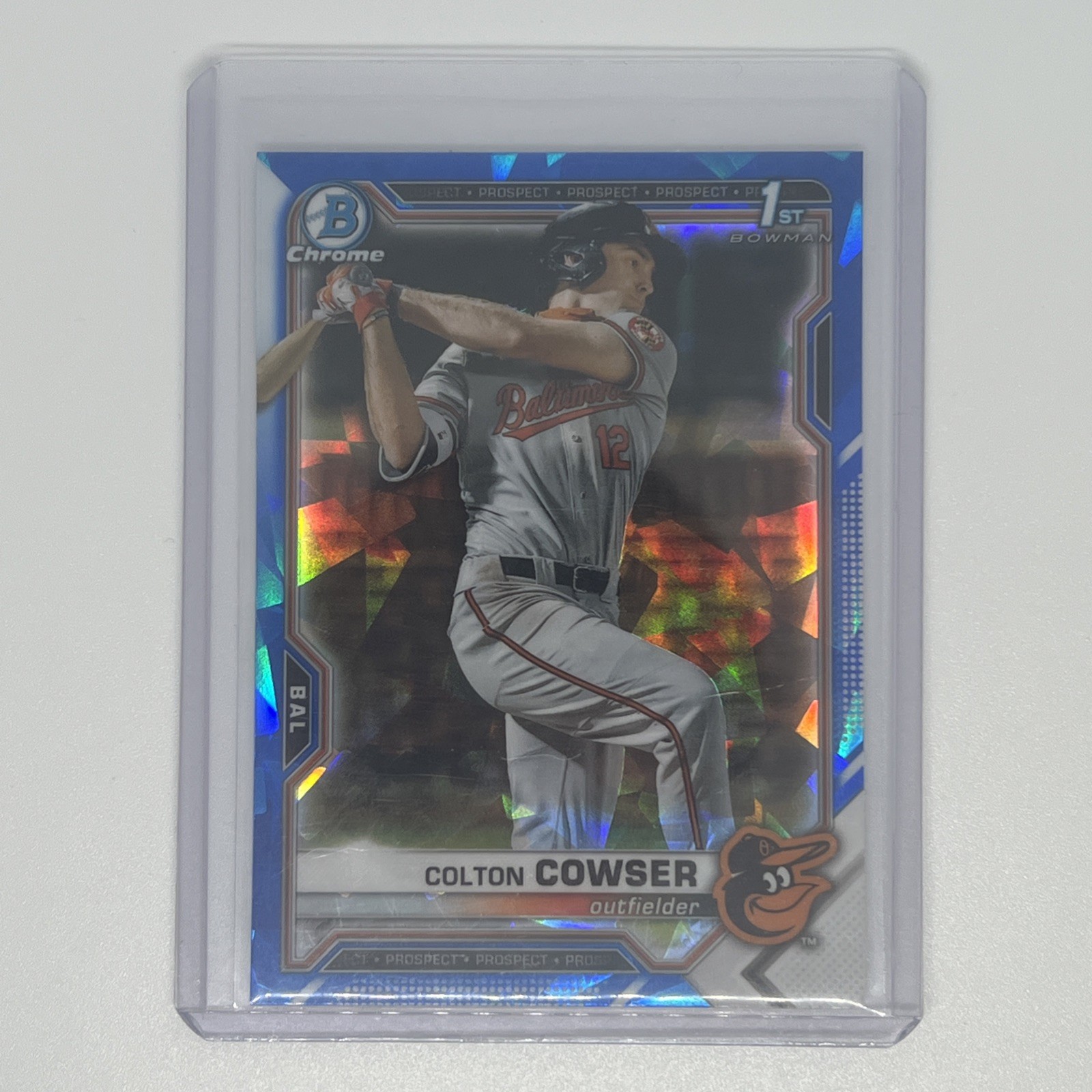 2021 Bowman Chrome 1st Draft Sapphire - #BDC-166 Colton Cowser RC Rookie Orioles