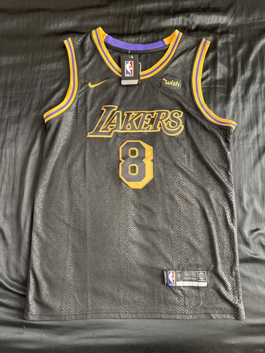 Nike Kobe Bryant Lakers Black Mamba City Edition Jersey #8/24 Size